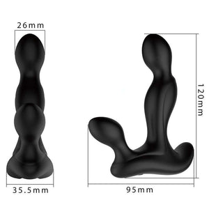 Stimulateur de Prostate Vibrant Noir dimensions