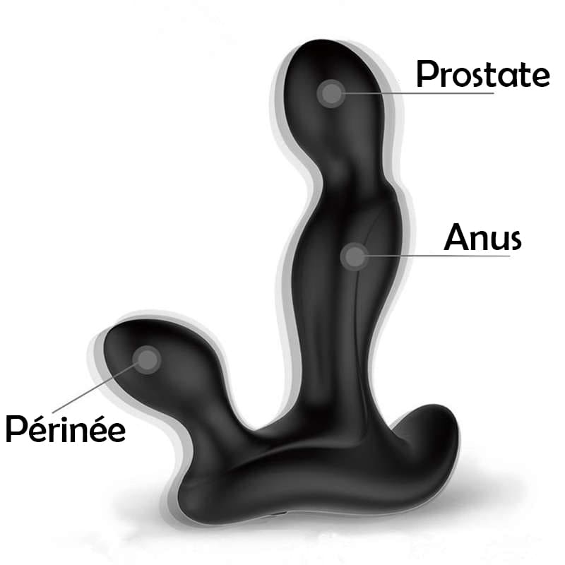 Stimulateur de Prostate Vibrant Noir