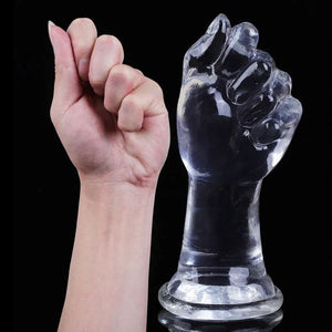 Gode anal forme de main réel