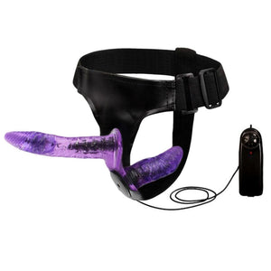 Gode ceinture à vibration violet