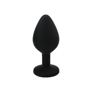 Plug anal bijou silicone moyen noir