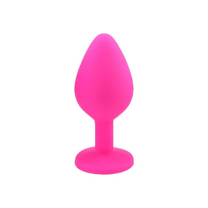 Plug anal bijou silicone moyen rose