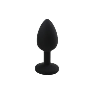 Plug anal bijou silicone petit noir