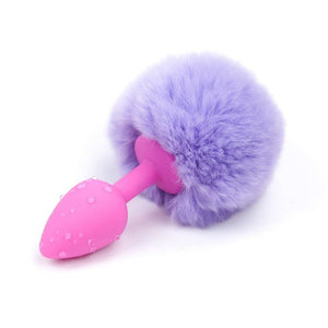 Plug anal lapin silicone violet clair