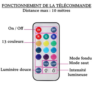 Plug anal lumineux fonctionnement télélcomande