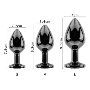 Plug anal métal noir dimensions