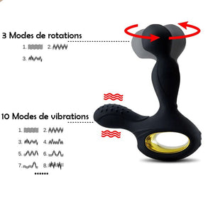 Stimulateur de Prostate Connecté vibration rotation