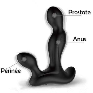 Stimulateur de Prostate Vibrant Noir zones érogènes
