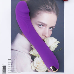 vibromasseur courbé violet