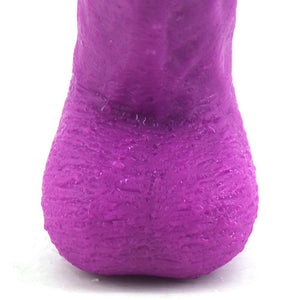 enorme gode ventouse violet testicules