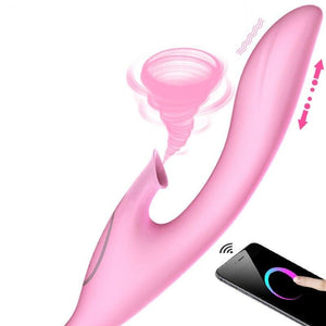 gode vibrant connecté clitoris