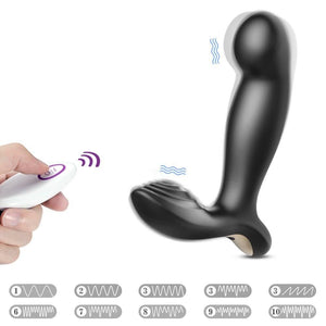 gode anal avec télécommande vibrations